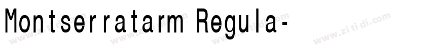 Montserratarm Regula字体转换